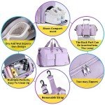 FIORETTO Women's Lavender Gym Duffle Bag, 37L