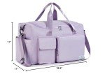 FIORETTO Women's Lavender Gym Duffle Bag, 37L