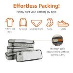 Amazon Basics Gray Packing Cubes, 4-Piece Set