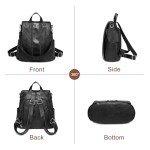 VASCHY Women's Stylish Black Travel Bag