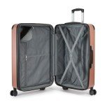 Rose Gold 4-Piece Luggage Set with Spinner Wheels