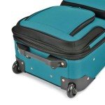U.S. Traveler Rio 20" Teal Carry-On Suitcase