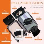 HOTOR 8-Piece Packing Cubes Set for Travel