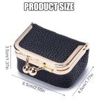 Pink Leather Mini Jewelry Organizer Case for Travel