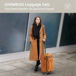 SHOWKOO Lightweight 3-Piece Expandable Luggage Set