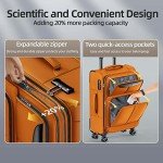 SHOWKOO Lightweight 3-Piece Expandable Luggage Set