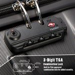 Coolife Hardside Carry-On Luggage with TSA Lock