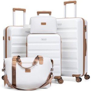 Eeeza 5-Piece Hard Case Luggage Set