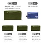 Expandable Compression Packing Cubes - 6 Set Army Green