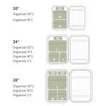 Expandable Compression Packing Cubes - 6 Set Army Green