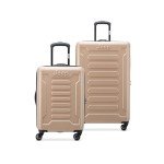 Jeep Expandable Hardside Luggage Set, Beige, 2 Pieces