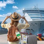 Clear Cruise Luggage Tag Holders (4 Pack)