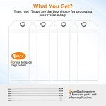 Clear Cruise Luggage Tag Holders (4 Pack)