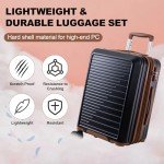 OUZZO 5-Piece Expandable Hardshell Luggage Set