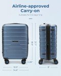 BAGSMART 20-Inch Lightweight Carry On Luggage - Royal Blue