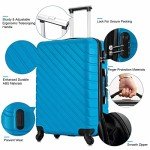 Peacock Blue 4-Piece Hardshell Luggage Set