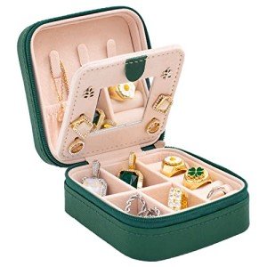 Travel Jewelry Organizer Case with Mirror