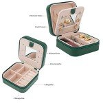 Travel Jewelry Organizer Case with Mirror