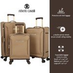 Roberto Cavalli 3-Piece Expandable Luggage Set