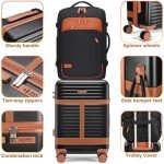 5-Piece Travel Backpack Set with Spinner Wheels