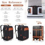 5-Piece Travel Backpack Set with Spinner Wheels