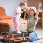 5-Piece Travel Backpack Set with Spinner Wheels