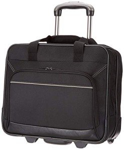Amazon Basics Black Rolling Laptop Case, 14.5-Inch