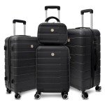 HOUAGI 4-Piece Hard Shell Luggage Set
