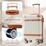 Merax 3-Piece Lightweight Luggage Set with Spinner Wheels