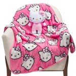 Hello Kitty Plush Travel Throw and Pillow Set