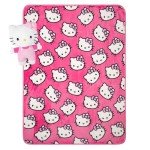 Hello Kitty Plush Travel Throw and Pillow Set