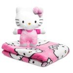 Hello Kitty Plush Travel Throw and Pillow Set