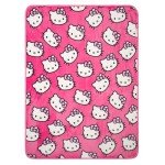Hello Kitty Plush Travel Throw and Pillow Set
