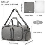 G4Free Water-Repellent 65L Foldable Duffel Backpack