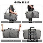 G4Free Water-Repellent 65L Foldable Duffel Backpack