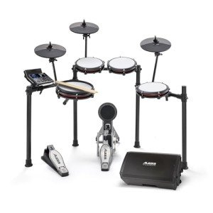 Electric Drum Set with Bluetooth and Amp Speaker