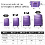 Merax 4-Piece Lightweight Hardshell Luggage Set