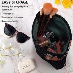 Cute Vintage Floral Makeup Bag for Travel