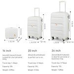 Somago 3-Piece Lightweight Spinner Luggage Set