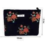 Cute Vintage Floral Makeup Bag for Travel
