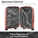 Joyway 6-Piece Rose Gold Hardside Luggage Set