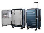 LUGGEX 26" Expandable Spinner Suitcase - Blue