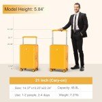 Lightweight 20-Inch Hard Shell Carry-On Luggage