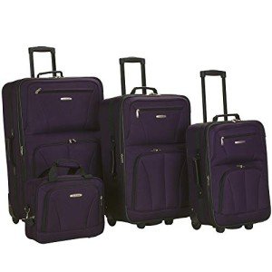 Rockland Journey Expandable Purple Luggage Set - 4 Pieces