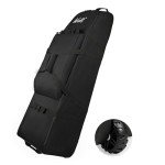 WOLT Golf Travel Bag with Wheels - Black