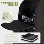 WOLT Golf Travel Bag with Wheels - Black