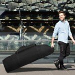 WOLT Golf Travel Bag with Wheels - Black