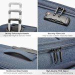 Kono 20" Lightweight Waterproof Carry-On Suitcase