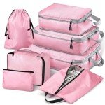 Hommtina 7-Piece Compression Packing Cubes Set