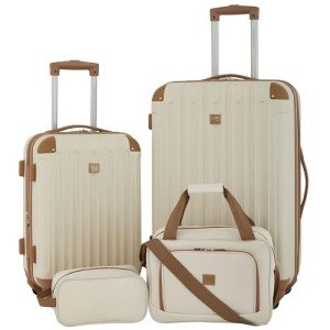 Midtown Vanilla 4-Piece Hardside Luggage Set